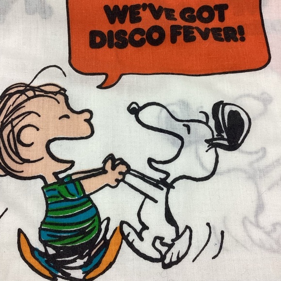 Vintage Peanuts Charlie Brown flat sheet 80 x 85 - Picture 4 of 6